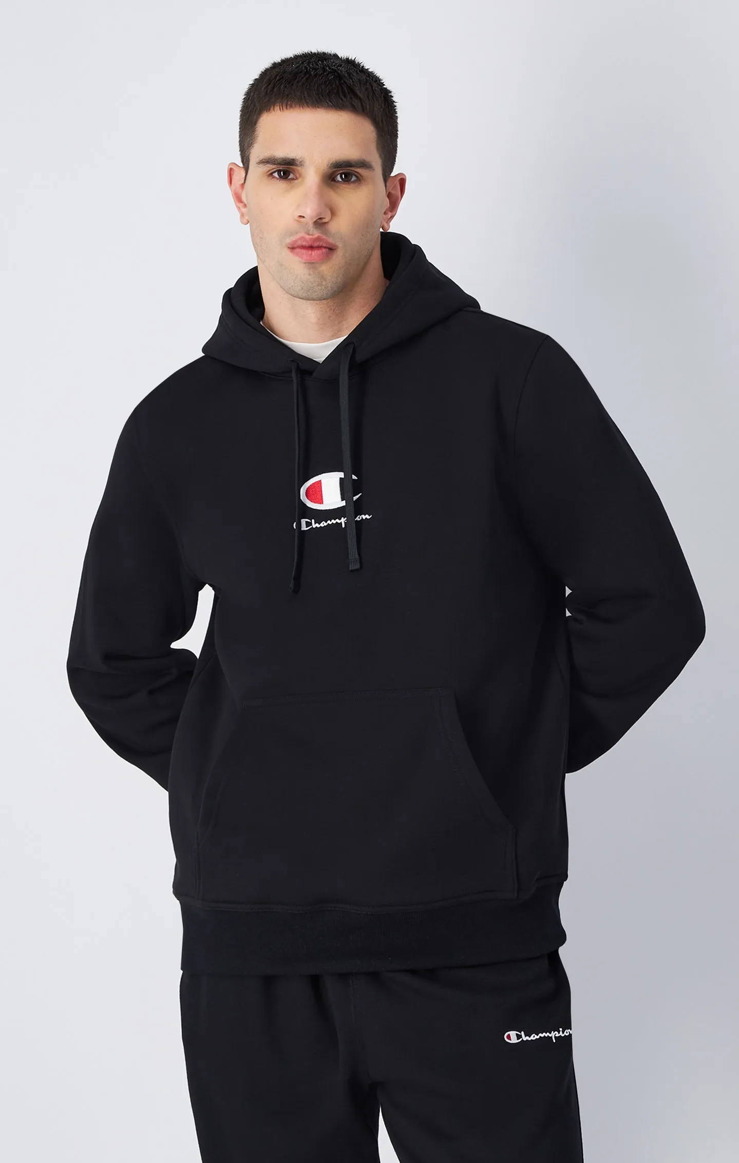 Sweatshirt à capuche en molleton avec grand logo C | Champion France